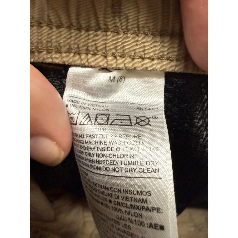 Old Navy Kids Tan Nylon Cargo Utility Shorts Belted Elastic Waist Khaki Size M 8